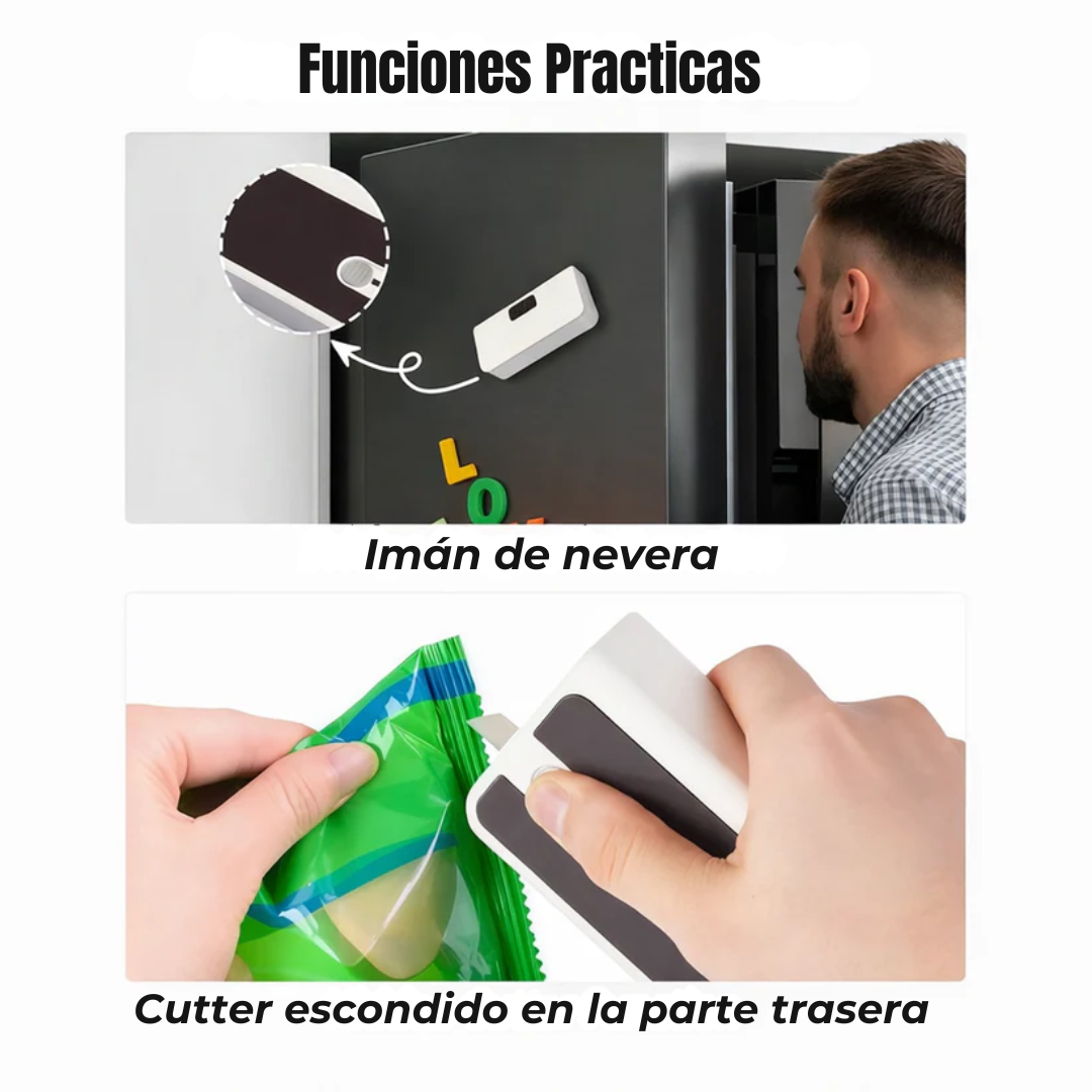 Mini Sellador de Bolsas Magnética
