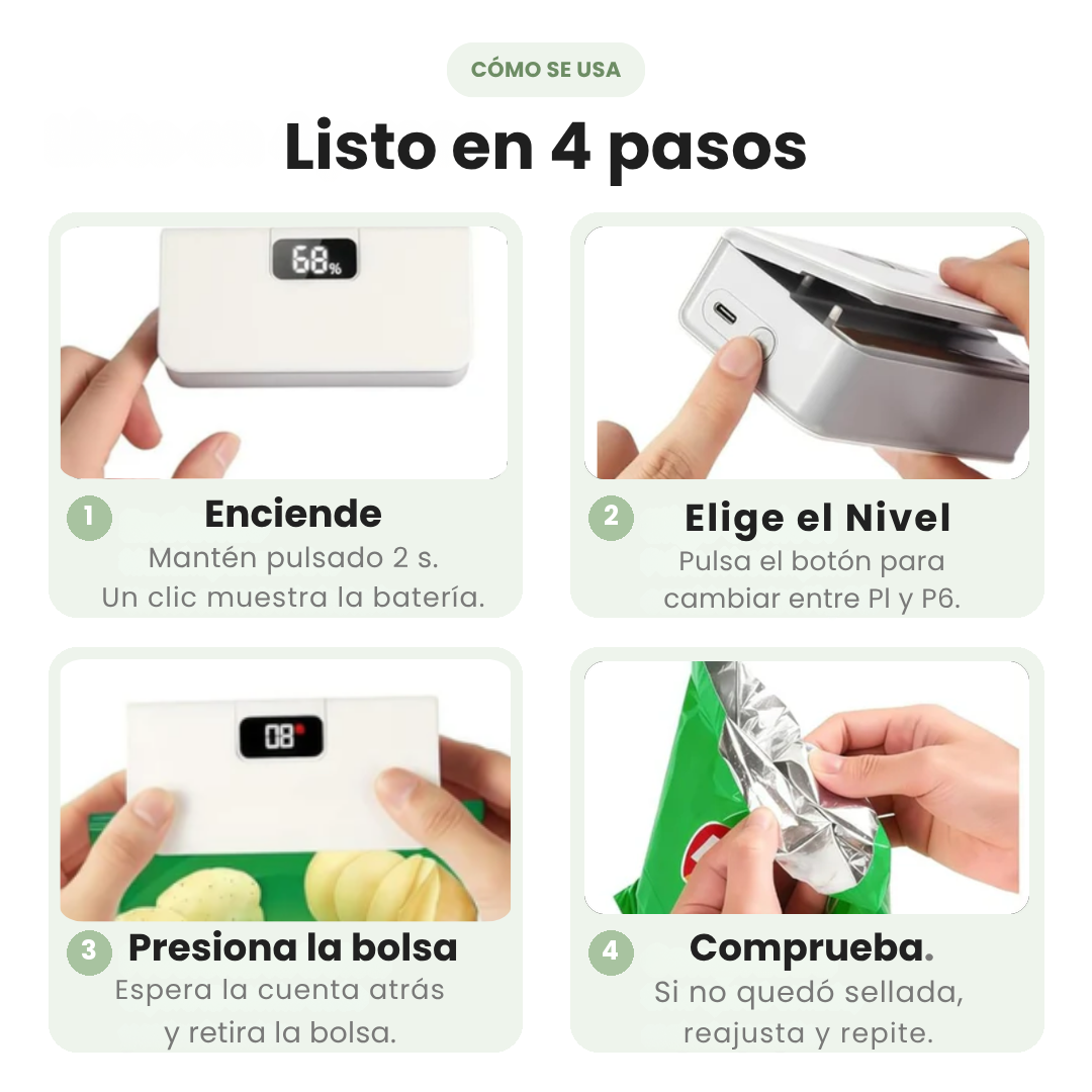 Sellador de Bolsas Magnético